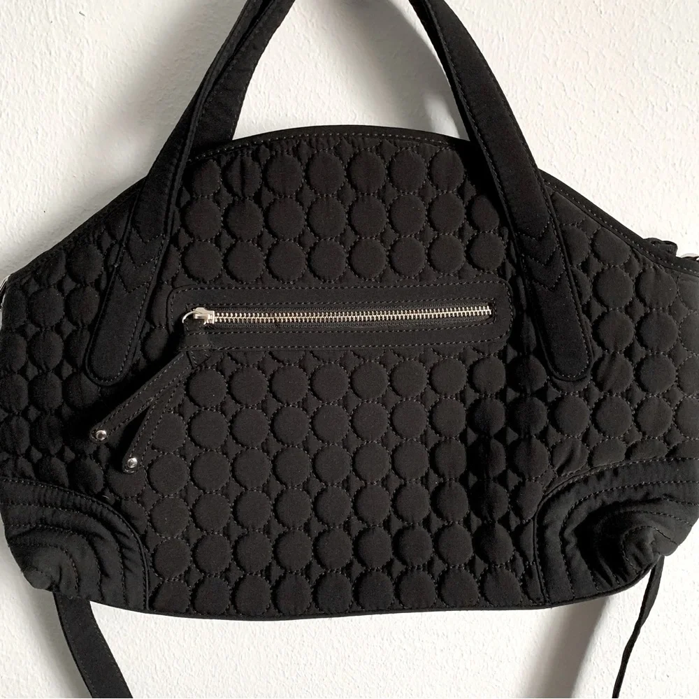 Vera Bradley Black Quilted Travel Tote